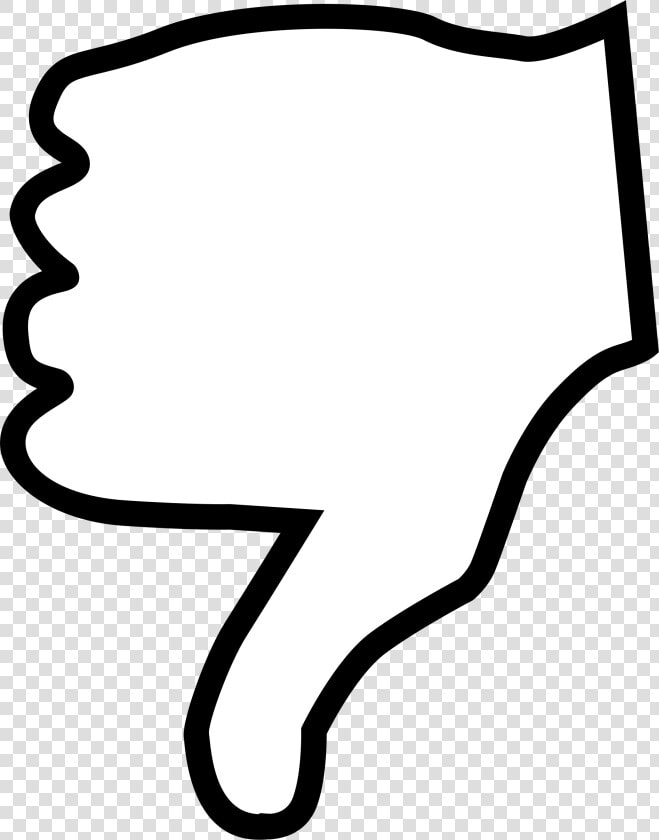 Thumbs Down   Thumbs Down Clipart Black And White  HD Png DownloadTransparent PNG