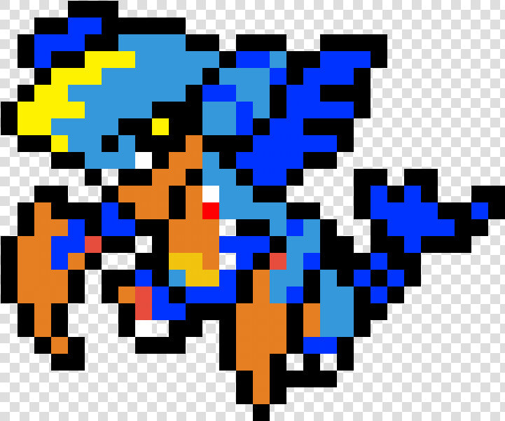 Mega Garchomp Pixel Art  HD Png DownloadTransparent PNG