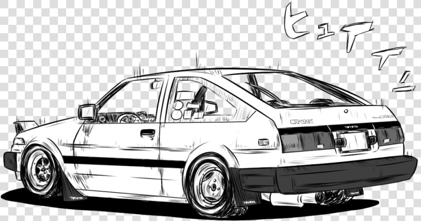 “ muffled Eurobeat In The Distance  Car Commission   Initial D En Png  Transparent PngTransparent PNG