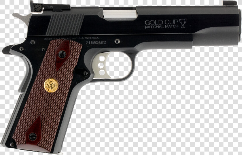 Colt 1911 9mm Gold Cup  HD Png DownloadTransparent PNG