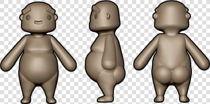 Zbrush Trds Male Model Perspectives   Cartoon  HD Png DownloadTransparent PNG