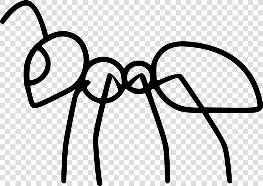 Ant Ii   Line Drawing Of A Ant  HD Png DownloadTransparent PNG