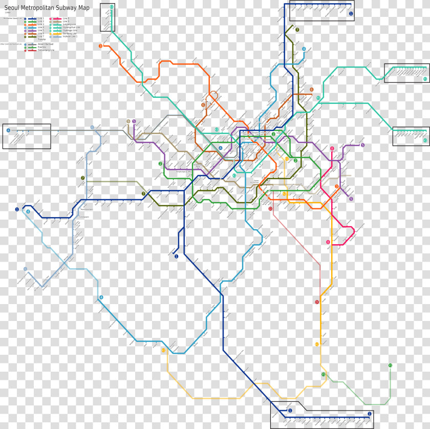 Seoul Subway Map   Seoul Metro Map Png  Transparent PngTransparent PNG