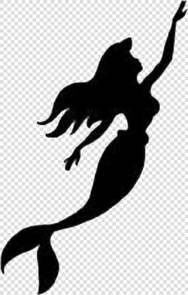 Ariel Silhouette The Prince Mermaid Painting   Little Mermaid Silhouette Svg  HD Png DownloadTransparent PNG