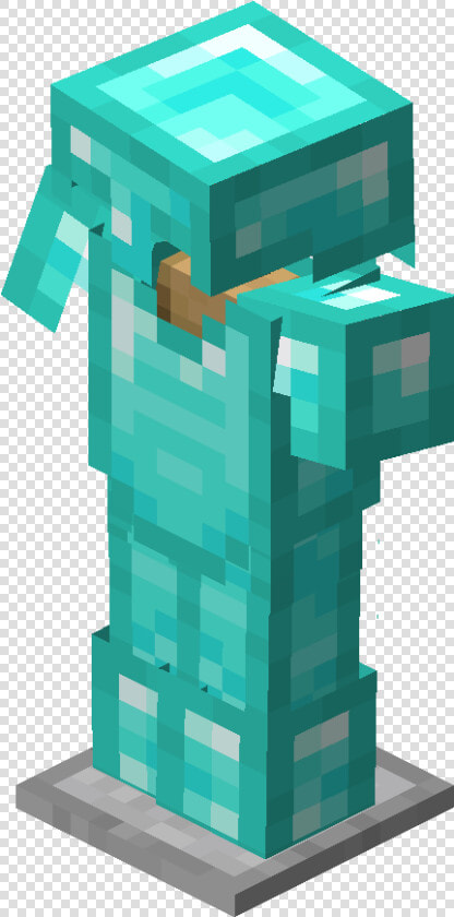 Minecraft Armor Stand With Diamond Armor  HD Png DownloadTransparent PNG