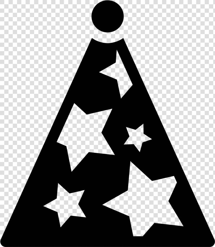 Birthday Hat Filled Icon   Colored Stars Different Sizes  HD Png DownloadTransparent PNG