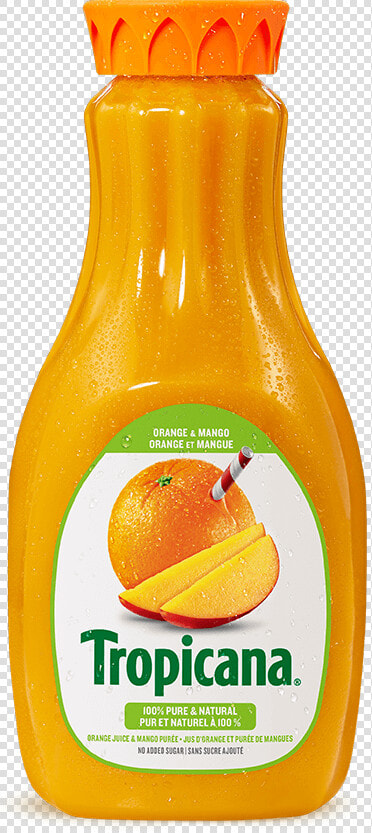 Tropicana® 100   Pure Orange Juice  amp  Mango Purée   Orange Juice Tropicana Png  Transparent PngTransparent PNG