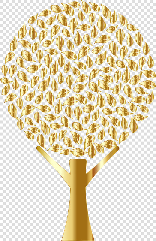 Golden Abstract Tree Variation 2 No Background Clip  HD Png DownloadTransparent PNG