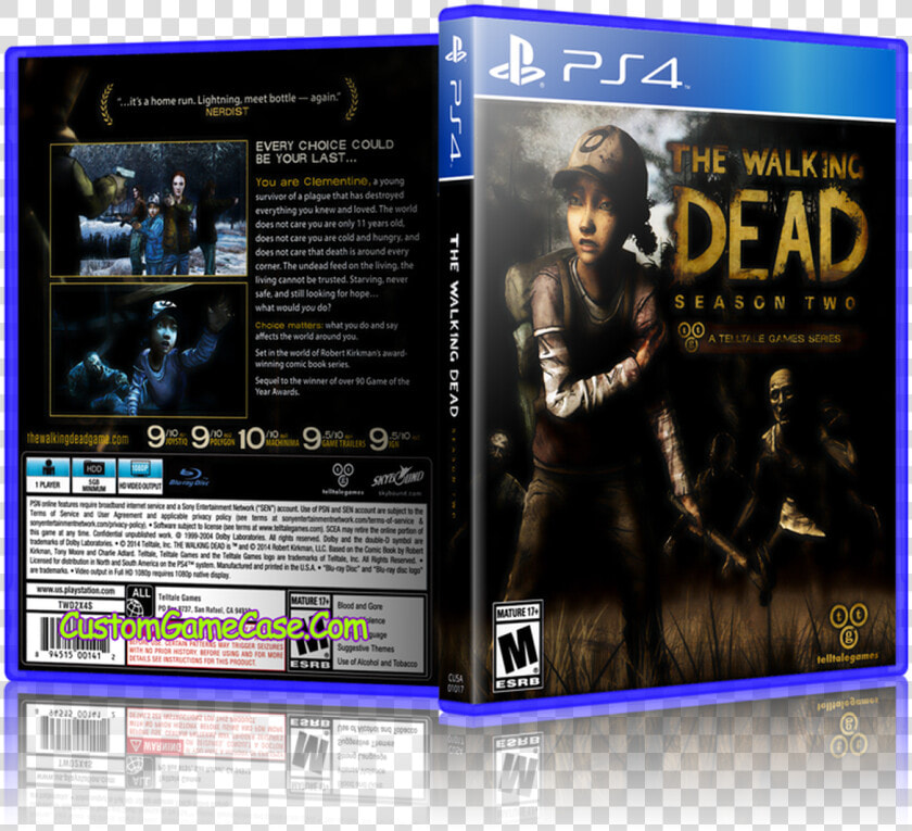 The Walking Dead Season   Walking Dead Season 2 Ps4 Cover  HD Png DownloadTransparent PNG