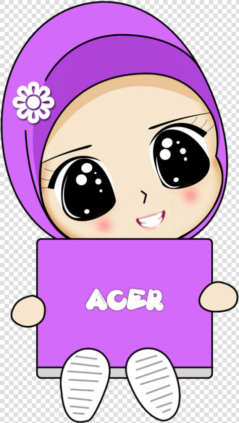 Hijab Cartoons Anime Muslimah Cute  HD Png DownloadTransparent PNG