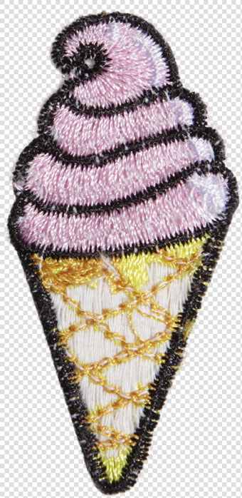 Cartoon Custom Ice Cream Pattern Embroidery Patch   Ice Cream Cone  HD Png DownloadTransparent PNG