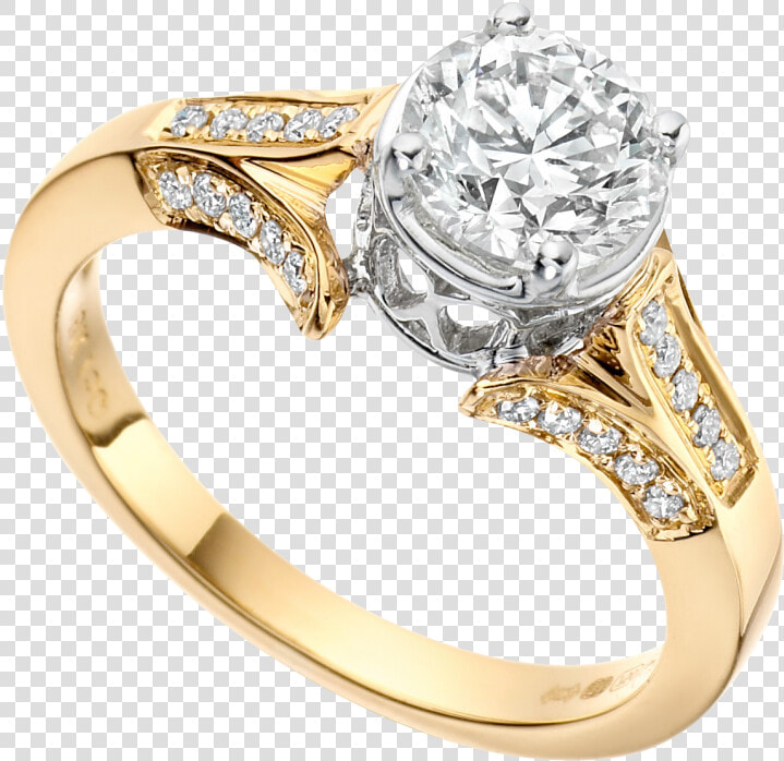 Ring Png   Solitaire Diamond Ring Gold  Transparent PngTransparent PNG