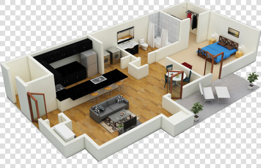 Flor Plans Square Dogwood   3 Bedroom Studio Apartment  HD Png DownloadTransparent PNG