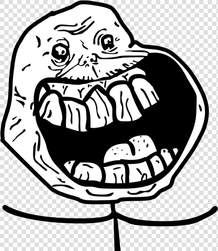 Troll Face Png Image   Forever Alone Happy Png  Transparent PngTransparent PNG