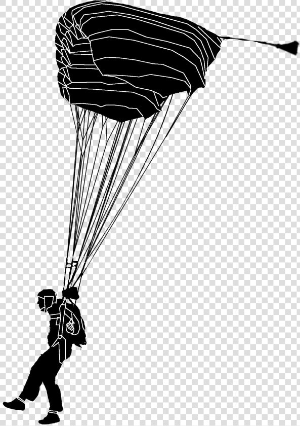 Landing Skydiver Pictogram   Parachute Landing Png  Transparent PngTransparent PNG