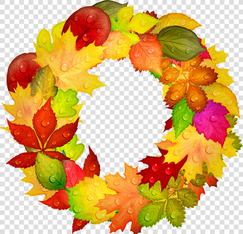 Autumn Wreath  Autumn Leaves  Wreath  Autumn  Leaves   Осенний Венок Пнг  HD Png DownloadTransparent PNG