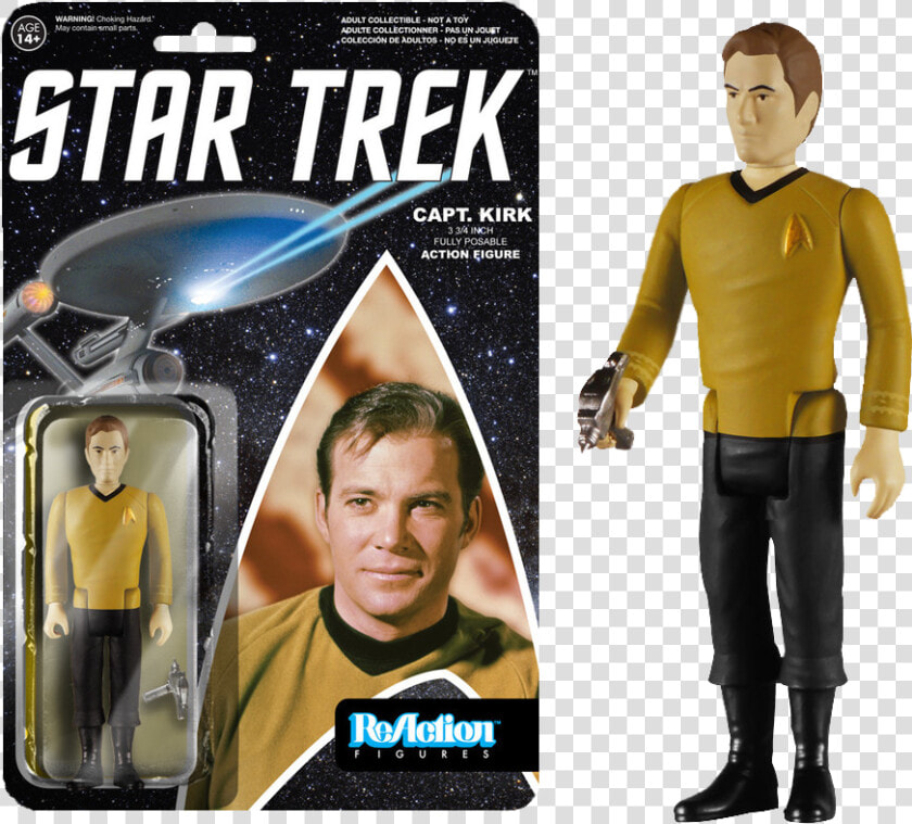 James T Kirk Reaction Figure   Star Trek Action Figures 3 3 4  HD Png DownloadTransparent PNG