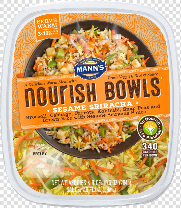 Mann S Sesame Sriracha Nourish Bowl   Mann  39 s Nourish Bowls Sesame Sriracha  HD Png DownloadTransparent PNG