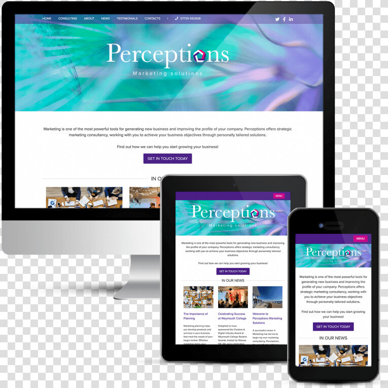 Perceptions Marketing Solutions Website   Website  HD Png DownloadTransparent PNG