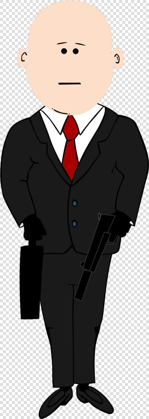 Hitman Clipart Hitman Clipart   Cartoon Man In Suit  HD Png DownloadTransparent PNG