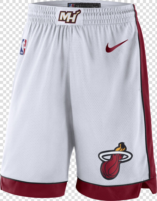 Nike Miami Heat Swingman Shorts White   Nike Miami Heat Shorts  HD Png DownloadTransparent PNG