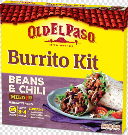 Burrito Kit Beans Chilli New   Kit Old El Paso  HD Png DownloadTransparent PNG