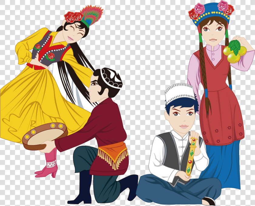 Transparent Culture Clipart   Chinese Folk Dance Clipart  HD Png DownloadTransparent PNG