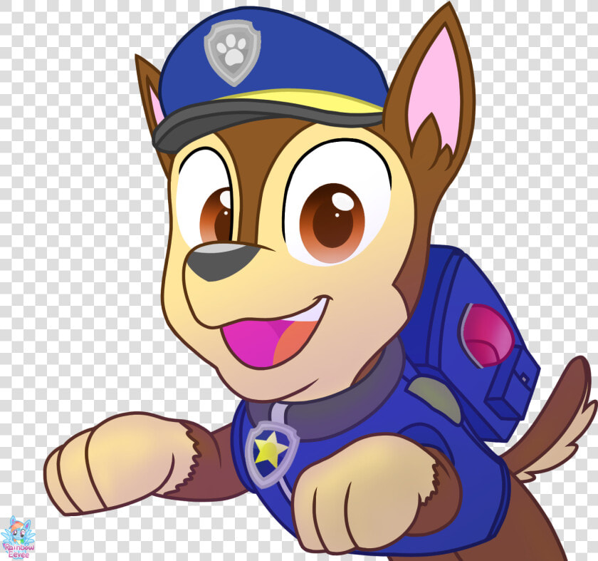 Excited Chase Paw Patrol  HD Png DownloadTransparent PNG