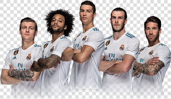 Real Madrid Png Marcelo Kroos Ronaldo Bale Ramos   Real Madrid Players Png  Transparent PngTransparent PNG