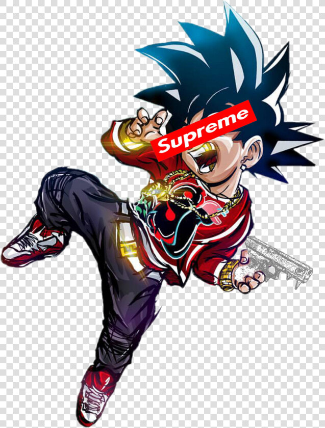 Dbz Drawing Gangster   Supreme Dragon Ball Z  HD Png DownloadTransparent PNG