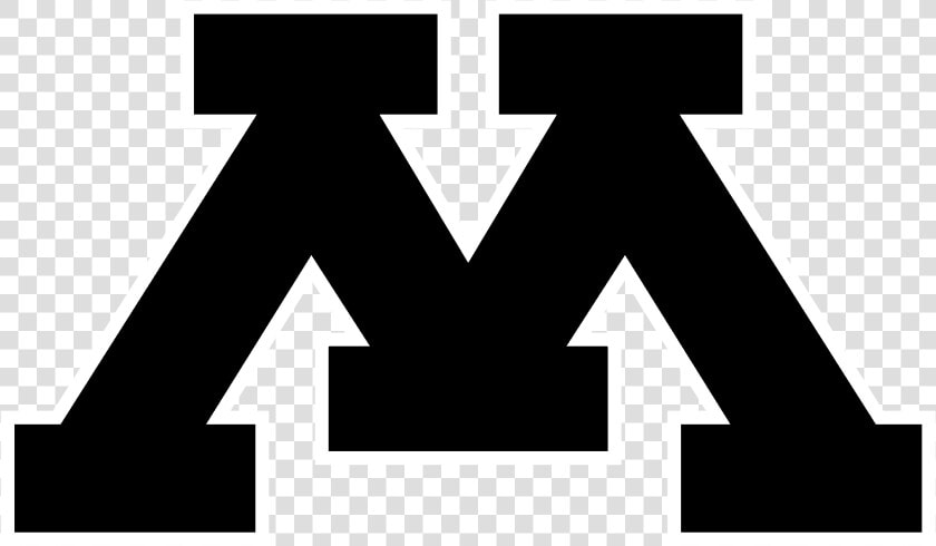 Minnesota Golden Gophers Logo Black And White   University Of Minnesota M  HD Png DownloadTransparent PNG