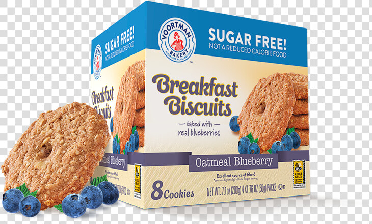 Oatmeal Blueberry Sugar Free Breakfast Biscuits   Voortman Sugar Free Breakfast Biscuits  HD Png DownloadTransparent PNG