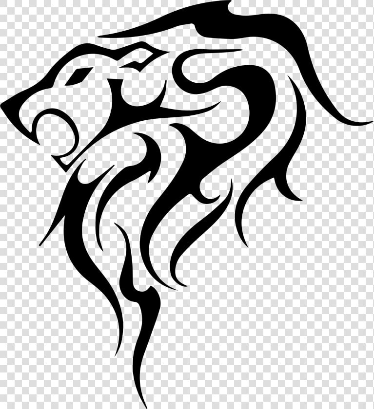 Clipart Tribal Panther Image Png Image Clipart   Tribal Lion Tattoo Design  Transparent PngTransparent PNG