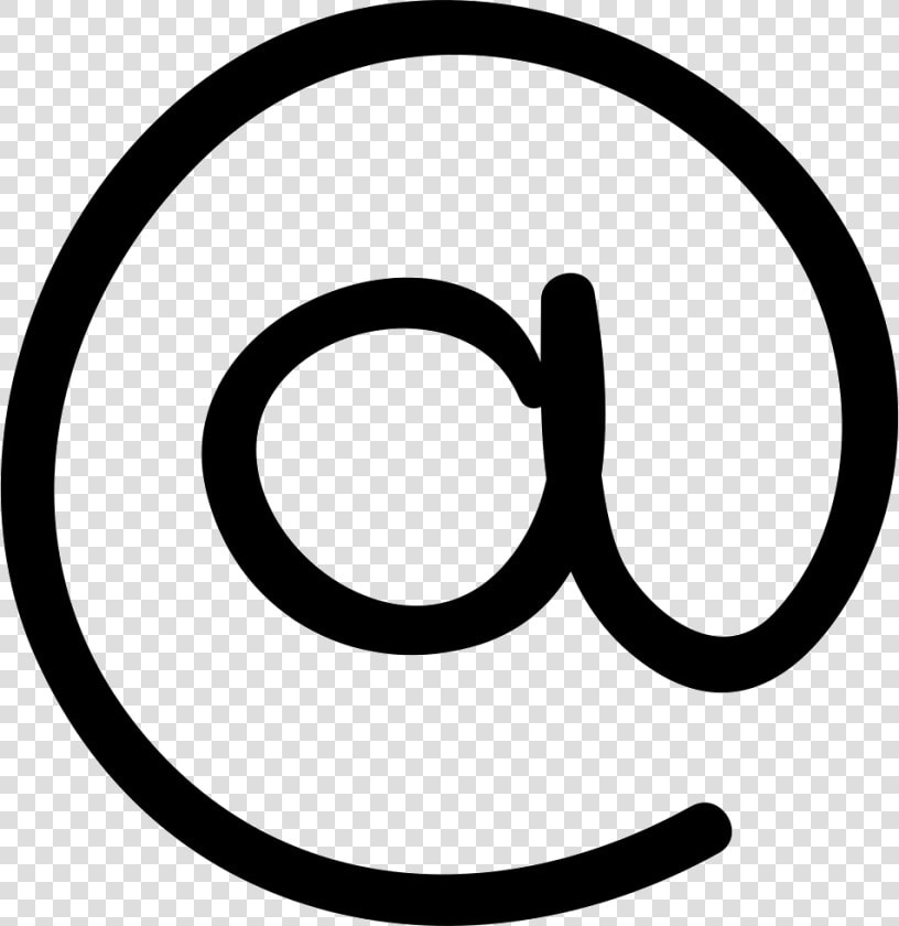 Arroba Hand Drawn Sign Of Email   Icons8 Email  HD Png DownloadTransparent PNG