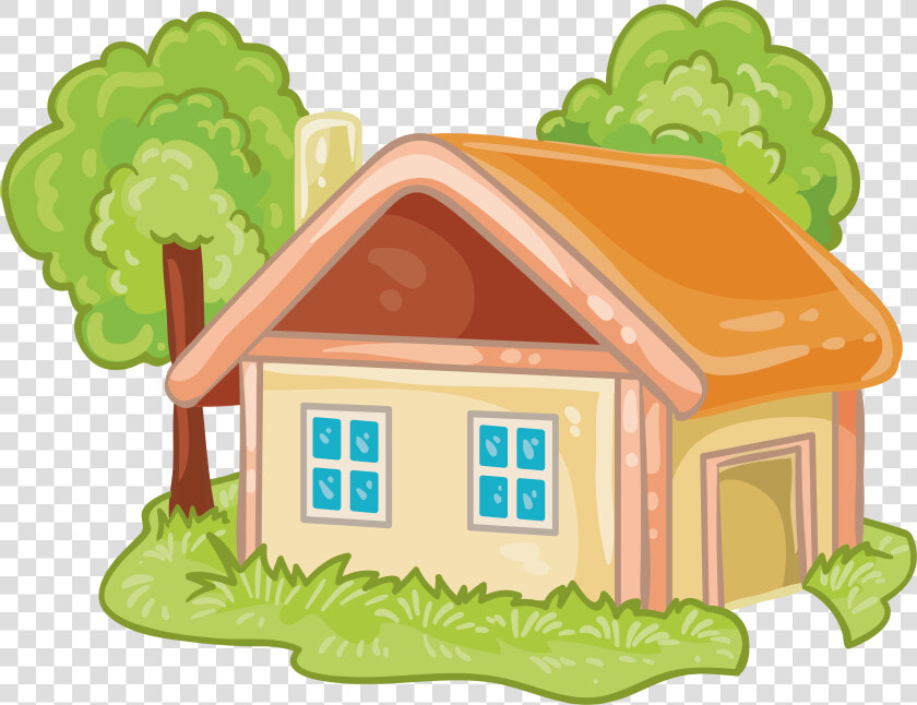 House Cartoon Log Cabin   Cartoon House Transparent Background  HD Png DownloadTransparent PNG