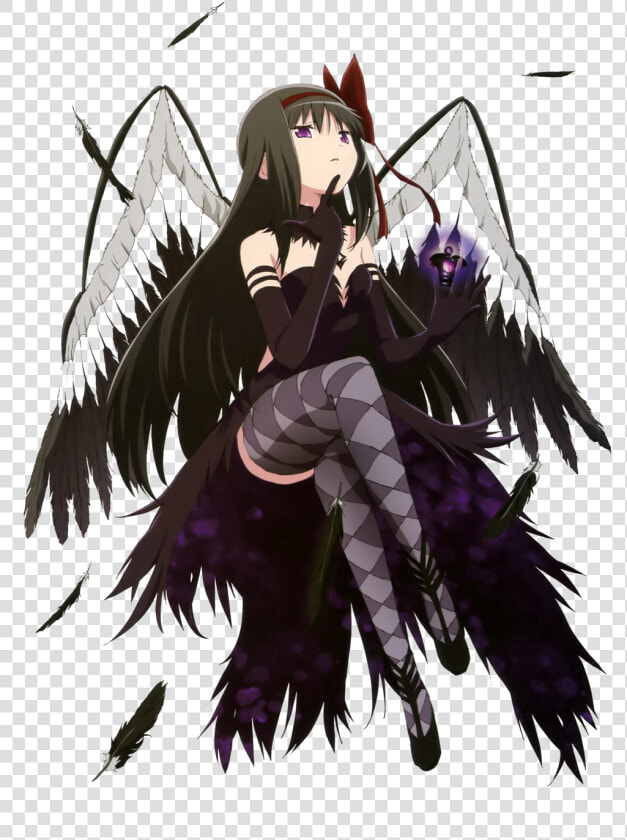 Transparent Homura Akemi Png   Demon Homura Goddess Madoka  Png DownloadTransparent PNG