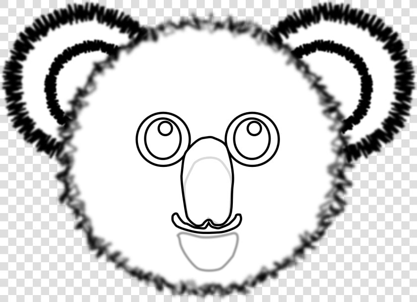 Koala Bear Face Colouring  HD Png DownloadTransparent PNG