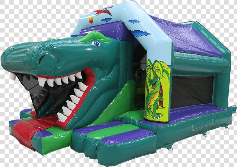 Dino Front Slide Bouncer   Inflatable  HD Png DownloadTransparent PNG