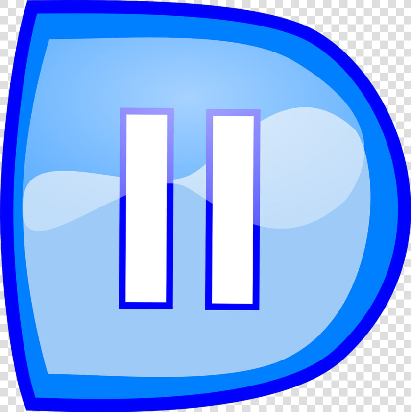 Blue Pause Button Svg Clip Arts   Pause On Button Png  Transparent PngTransparent PNG