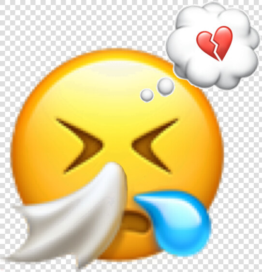  freetoedit  sad  sadness  heartbroken  love  idk Who   Wiping Nose Emoji  HD Png DownloadTransparent PNG