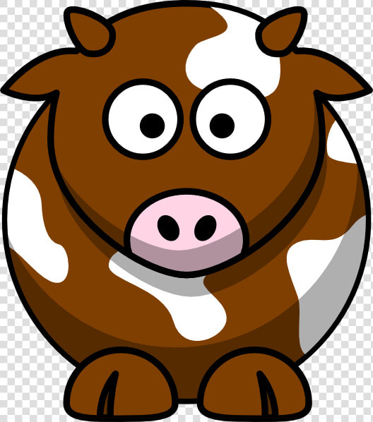 Transparent Cow Clipart   Cute Brown Cow Clipart  HD Png DownloadTransparent PNG