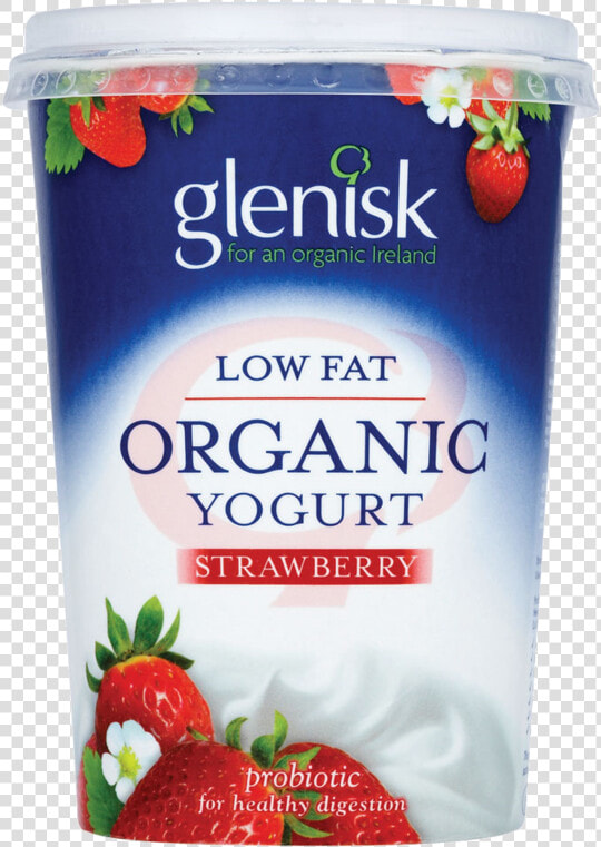 Glenisk Organic Strawberry Low Fat Yogurt 450g   Low Fat Yogurt Png  Transparent PngTransparent PNG