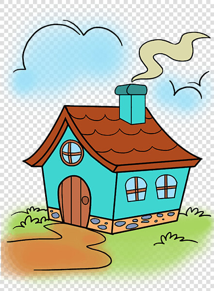 Cartoon Houses   Cartoon Cute House Drawing  HD Png DownloadTransparent PNG