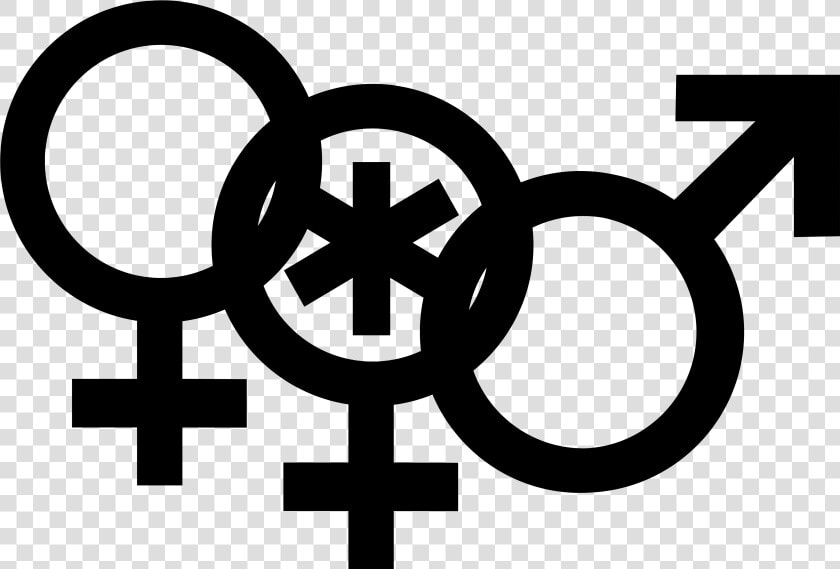 Nonbinary Woman Symbol Interlocked With A Venus Symbol   Man Symbol  HD Png DownloadTransparent PNG