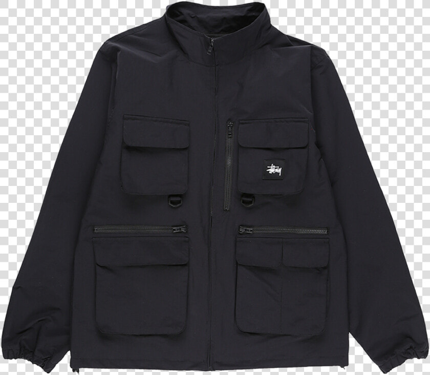 Stussy Utility Jacket Black Xl  HD Png DownloadTransparent PNG