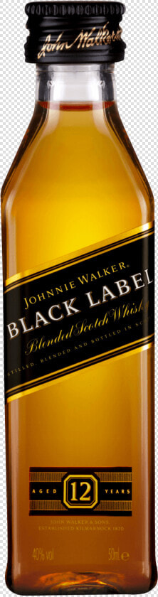 Files Free Johnnie Walker   Johnnie Walker Black Label 200ml  HD Png DownloadTransparent PNG