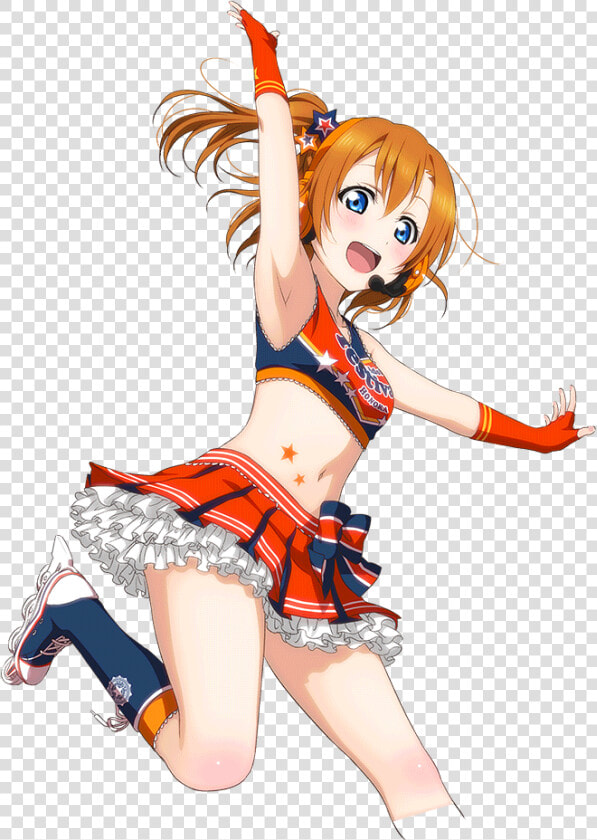 Cheerleader Love Live Honoka Transparent  HD Png DownloadTransparent PNG