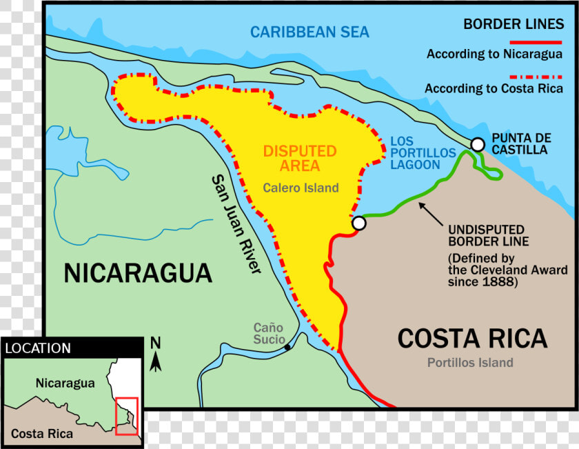 Costa Rica Nicaragua Border Dispute  HD Png DownloadTransparent PNG