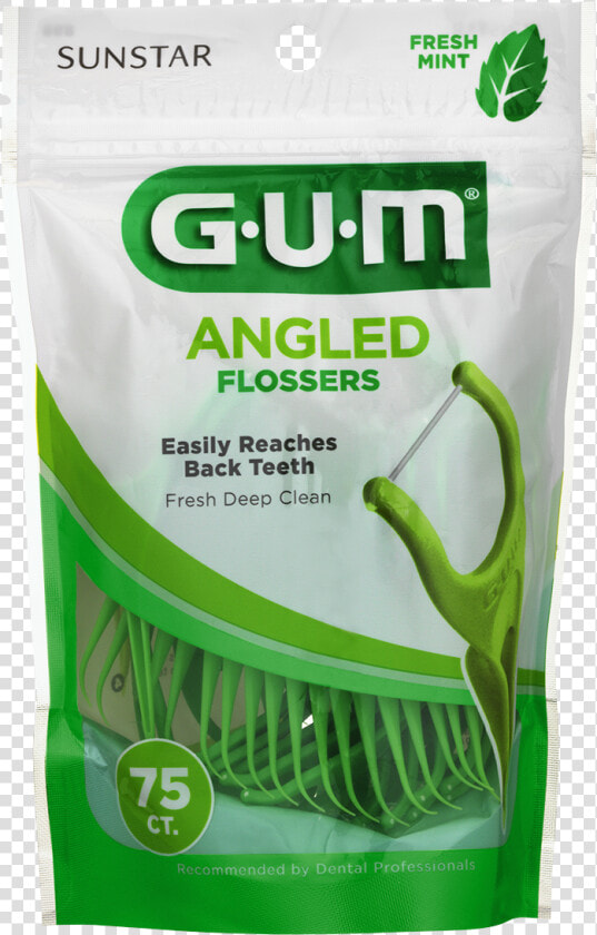 Gum® Angled Flossers With A New Fresh Mint Flavor    Gum Comfort Slide Flossers  HD Png DownloadTransparent PNG