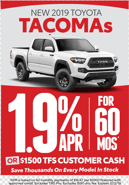 Tacoma Special Offers   Toyota Tacoma  HD Png DownloadTransparent PNG